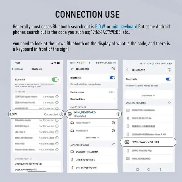 Alt view image 7 of 7 - Foldable Bluetooth Keyboard with Magnetic Stand Aluminum All