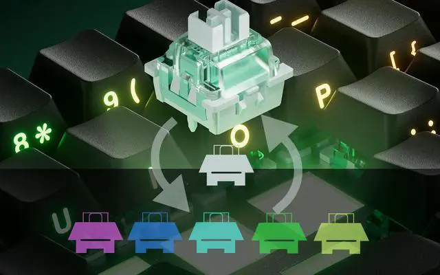 Alt view image 3 of 4 - Akko MonsGeek FUN60 Ultra Mechanical Gaming Keyboard Magneti