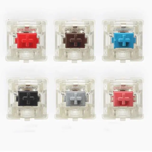 Alt view image 5 of 6 - Original Cherry MX Mechanical Keyboard Switches Silver Red B