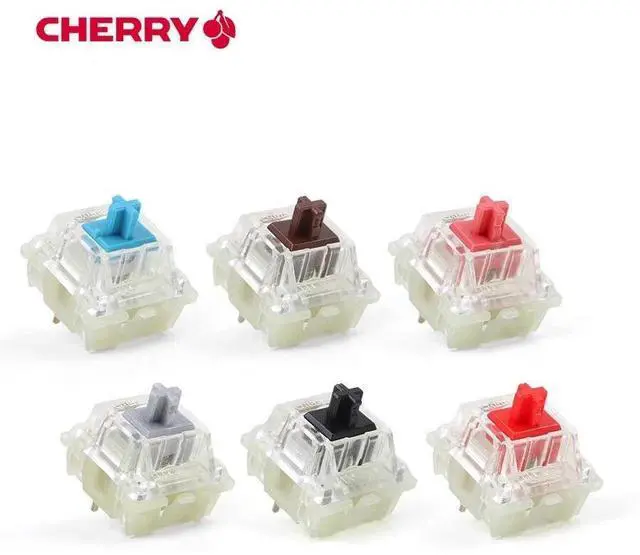 Main image of Original Cherry MX Mechanical Keyboard Switches Silver Red B