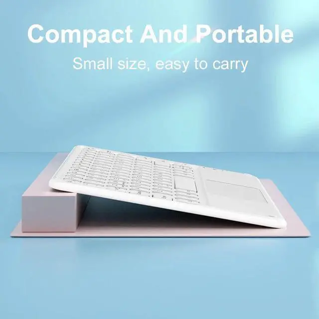 Alt view image 7 of 7 - Touchpad Bluetooth Keyboard Trackpad Wireless Bluetooth Keyb