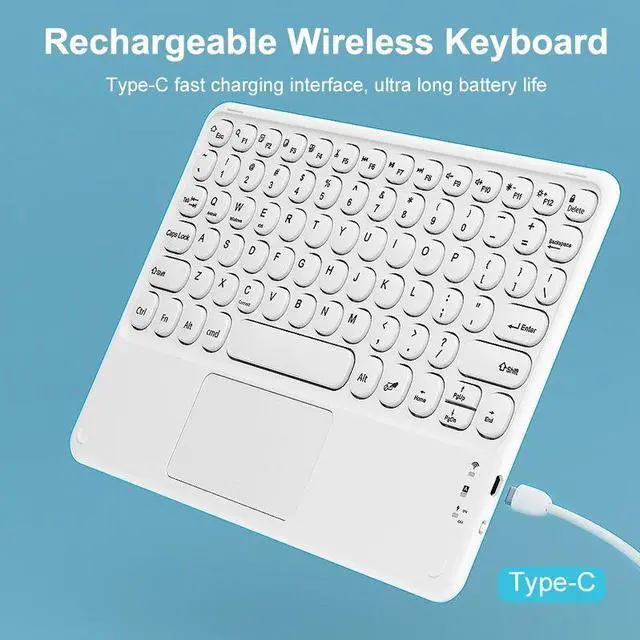Alt view image 6 of 7 - Touchpad Bluetooth Keyboard Trackpad Wireless Bluetooth Keyb
