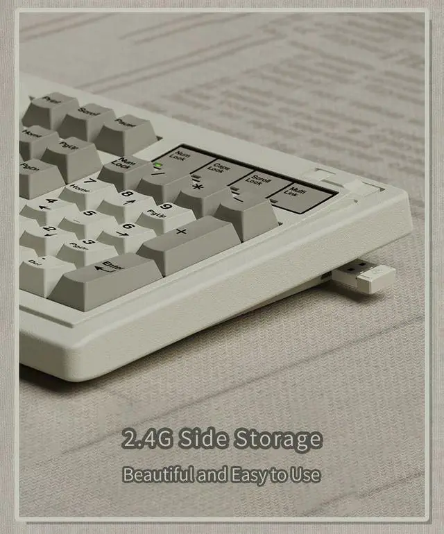 Alt view image 6 of 7 - FL·ESPORTS OG87/OG104 Retro Mechanical Keyboard NXP 87/104