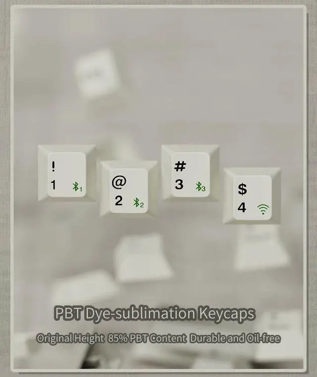 Alt view image 3 of 7 - FL·ESPORTS OG87/OG104 Retro Mechanical Keyboard NXP 87/104