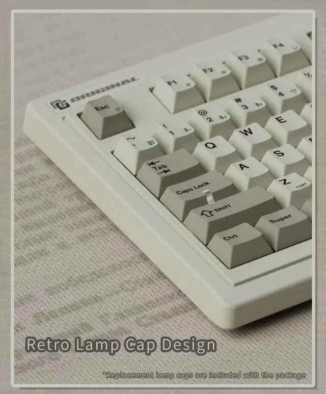 Alt view image 4 of 7 - FL·ESPORTS OG87/OG104 Retro Mechanical Keyboard NXP 87/104