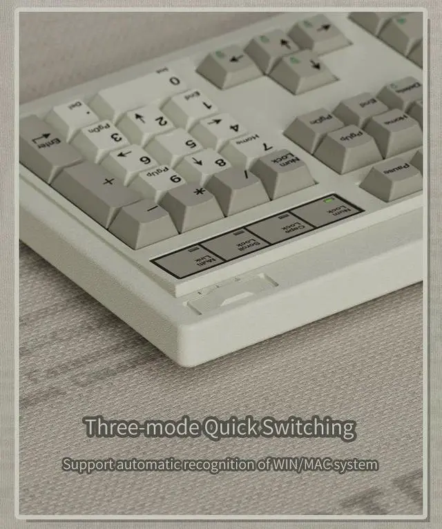 Alt view image 7 of 7 - FL·ESPORTS OG87/OG104 Retro Mechanical Keyboard NXP 87/104