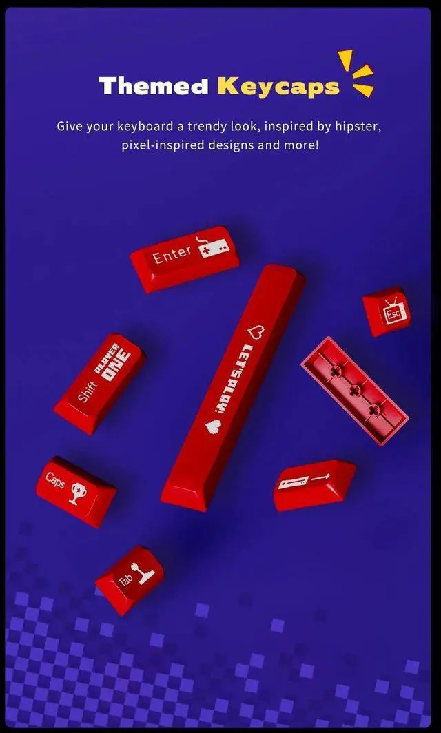 Alt view image 7 of 7 - Ajazz AK870 MC Mechanical Gaming Keyboard 75% Hot-Swappable