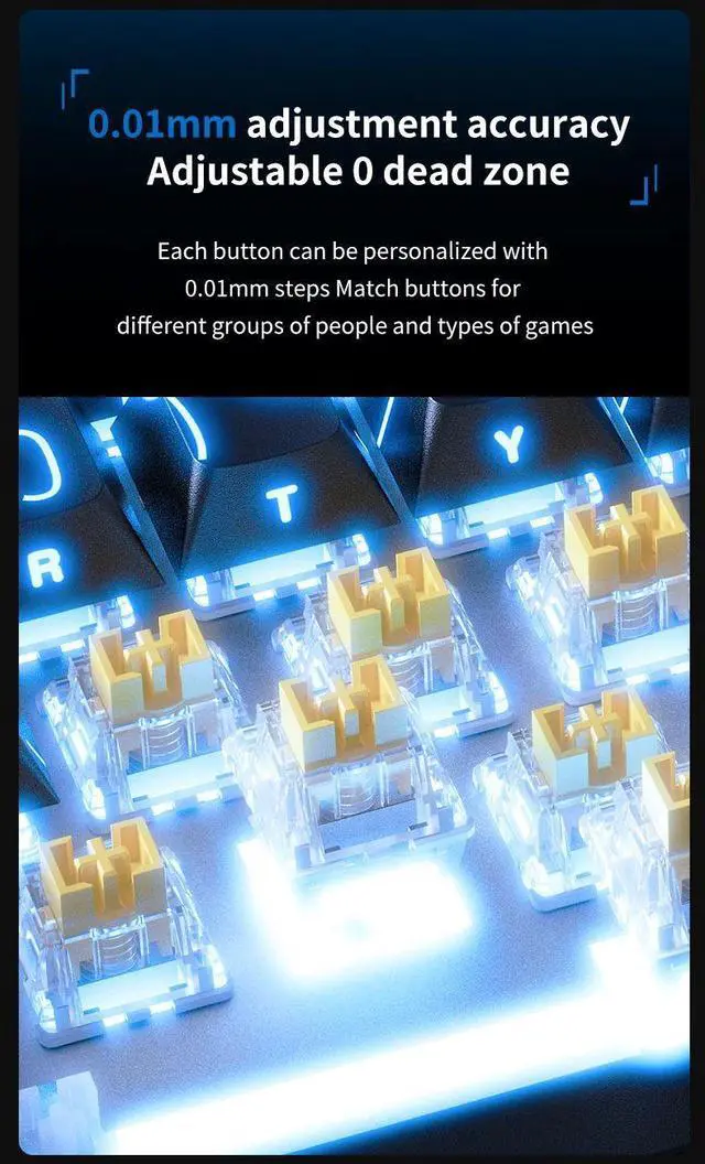 Alt view image 3 of 7 - AJAZZ AK820 Max Ultra HE Magnetic Switch Keyboard 75% Wirele