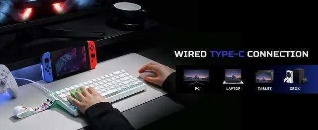 Alt view image 4 of 7 - YUNZII x MADLIONS MAD68 HE White Rapid Trigger Magnetic Gami