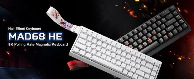 Main image of YUNZII x MADLIONS MAD68 HE White Rapid Trigger Magnetic Gami