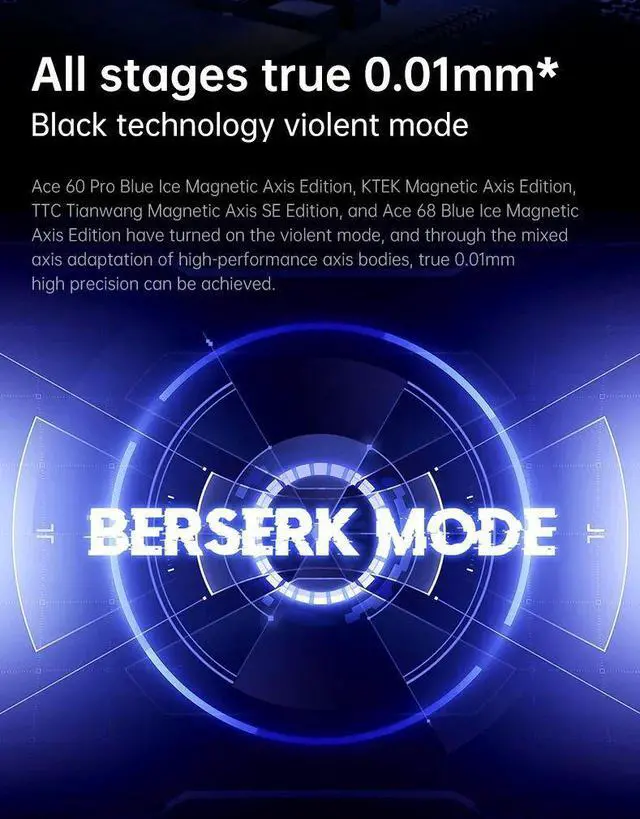 Alt view image 4 of 7 - MCHOSE Ace68 RGB 8K Mechanical Keyboard ,Magnetic Switch