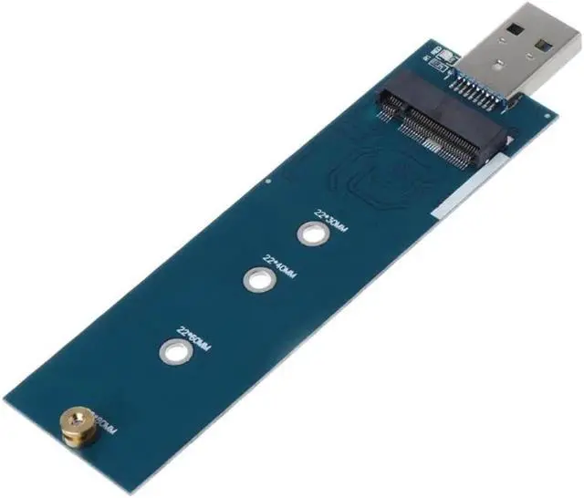 Alt view image 2 of 5 - M.2 to USB Adapter B Key M.2 SSD Adapter USB 3.0 to 2280 M2 NGFF SSD Drive Adapter Converter SSD Reader Card