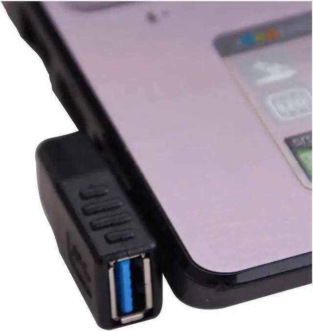 Alt view image 4 of 7 - USB 3.0 Adapter 90 Degree Male to Female Coupler Connector Plug Left Angle and Right Angle by BUCIER