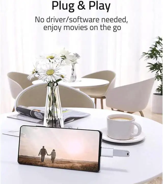 Alt view image 7 of 7 - USB C to USB Adapter Pack of 2 USB C Male to USB3 Female Adapter Compatible with MacBook Pro 2021 iMac iPad Mini 6/Pro MacBook Air 2022 and Other Type C or Thunderbolt 4/3 Devices Space Silver