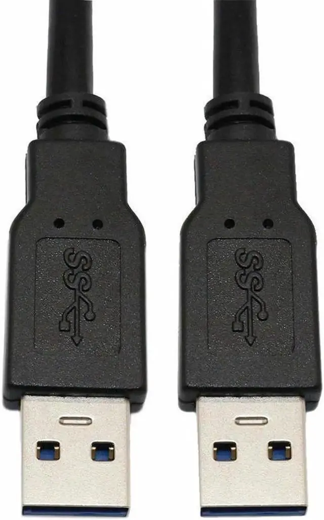 Alt view image 5 of 5 - USB 3.0 Cable Male to Male USB to USB Cable SuperSpeed Black 3 Feet