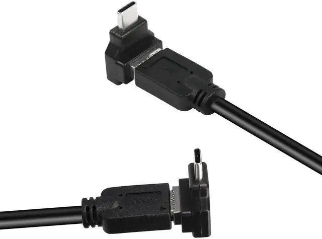 Alt view image 7 of 7 - USB 3.1 Type E to Type C Extension Adapter,(5Gbps) Internal Connector,Right Angle USB C Male to Type E Female Adapter CompatibileUSB3.0 -Black