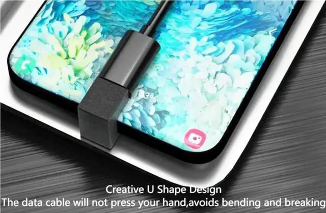 Alt view image 4 of 5 - USB C U-Shape Adapter 180 Degree USB 3.1 Type C Male to Female U-Shape Charging Connector Adapter 4K60Hz 10Gbps for Laptop,Tablet,USB-C Phone