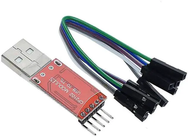 Alt view image 2 of 3 - CP2102 USB 2.0 to TTL Module Serial Converter Adapter Module USB to TTL Downloader with Jumper Wires