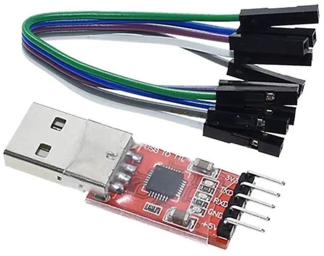 Main image of CP2102 USB 2.0 to TTL Module Serial Converter Adapter Module USB to TTL Downloader with Jumper Wires