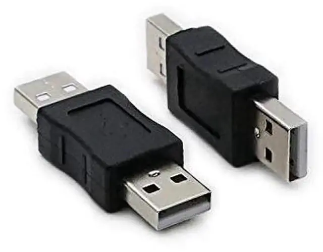 Alt view image 5 of 5 - 2 Pack USB Male to USB Male Gender Changer Adapter Coupler Converter