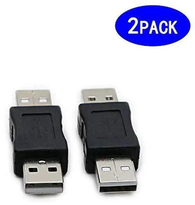 Alt view image 2 of 5 - 2 Pack USB Male to USB Male Gender Changer Adapter Coupler Converter