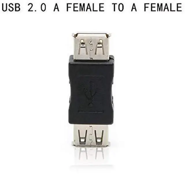 Alt view image 5 of 5 - 2 Pack USB 2.0 AF/AF Plug Type A Female to Type A Female Adapter Connector Converter Compatible with Laptop Computer Hard Drive Printer Camera