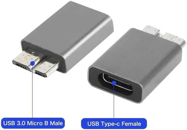 Alt view image 3 of 7 - USB C to Micro B Adapter, 5Gbps Fast Data Transfer, Universal Compatibility, Plug and Play, Small and Light