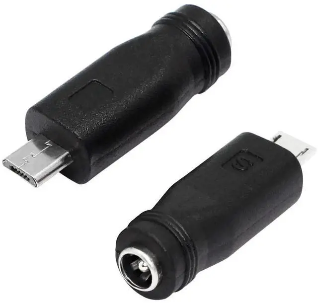 Alt view image 5 of 7 - 5 PCS USB Micro to DC Adapter Plugs Connectors 5.5 x 2.1mm