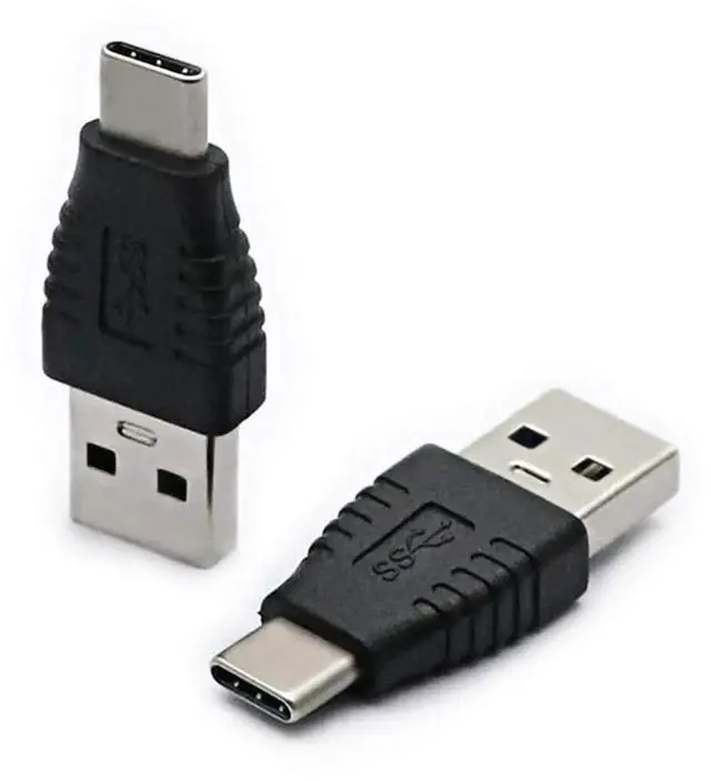 Alt view image 6 of 7 - Type-C Male to USB3.0 Male AdapterUSB C to USB A 5G 3A Converter, USB 3.1 AM to CM Support Data Synchronization and Charging, Suitable for Mobile Phones, Computers,2-Pack