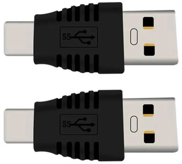 Alt view image 3 of 7 - Type-C Male to USB3.0 Male AdapterUSB C to USB A 5G 3A Converter, USB 3.1 AM to CM Support Data Synchronization and Charging, Suitable for Mobile Phones, Computers,2-Pack