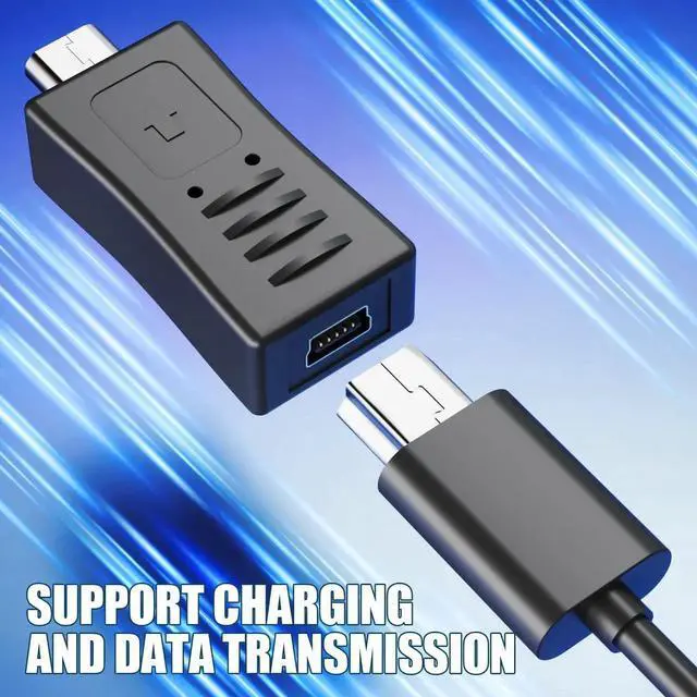 Alt view image 4 of 7 - 3pcs Mini USB to Micro USB Adapter, Mini USB 2.0 Female to Micro USB Male Converter Support Charge & Data Sync for MP3 Player, Dash Cam, Digital Camera