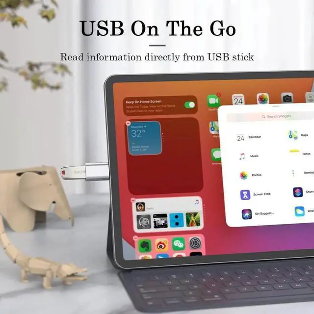 Alt view image 7 of 7 - 10Gbps USB C to USB 3.1 Adapter (4 Pack), Thunderbolt 4/3 to USB OTG Converter for iPhone 15, MacBook, iPad, iMac and More Type C Devices - Silver