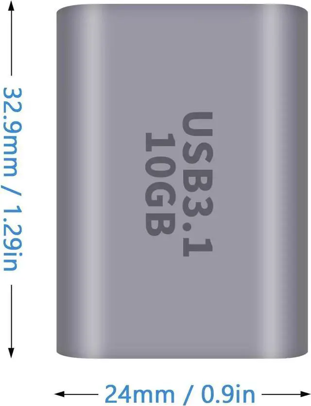 Alt view image 7 of 7 - USB C Female to USB Female Adapter 3.1 Gen2, 10Gbps Bi-Directional Type C to Type A Adapter OTG Adapter Support Data Sync and Charging for Laptop, PC, iPhone, MacBook Pro, Laptop