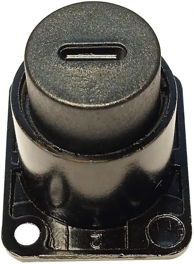 Alt view image 7 of 7 - D Type Panel Mount Adapter Coupler USB Type C 3.1 Female to Female Panel Fixed Pass Through Module Extension Converter Data Transmission for Audio Video Network Equipment