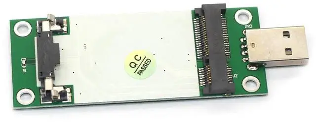 Alt view image 4 of 7 - Mini PCIe WWAN Card to USB Adapter with SIM Slot, Mini PCI Express WWAN/LTE/4G Module Tester Converter, Support 30mm 50mm Wireless Wide Area Network Card