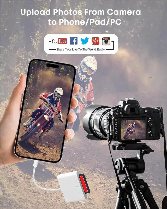 Alt view image 6 of 7 - USB C SD/TF/CF Memory Card Reader for iPad/Mac/iPhone 15 and Above, Type-C to CF SD TF 3 in 1 SLR Camera Card Reader with iPad MacBook Pro/Air/Mini Mac/Android Laptop/Tablet/Phone/Galaxy S21 S22 S23