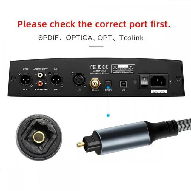 Alt view image 5 of 5 - Type-C to SPDIF Toslink Optical Audio Cable Opt Male USB-C to Digital Optical Fiber Optic Sound Interface Male Adapter Wire for Desktop Laptop