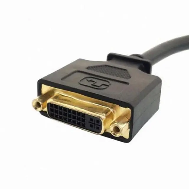 Alt view image 3 of 5 - DVI Female to HDMI Male Adapter Converter Cable For PC Laptop HDTV 10cm