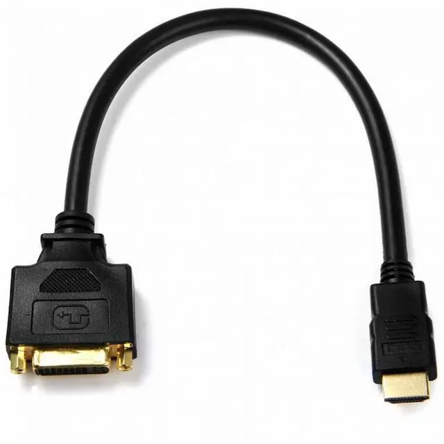 Alt view image 5 of 5 - DVI Female to HDMI Male Adapter Converter Cable For PC Laptop HDTV 10cm
