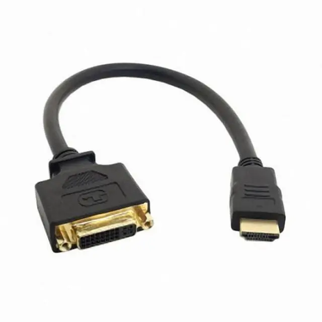 Alt view image 4 of 5 - DVI Female to HDMI Male Adapter Converter Cable For PC Laptop HDTV 10cm