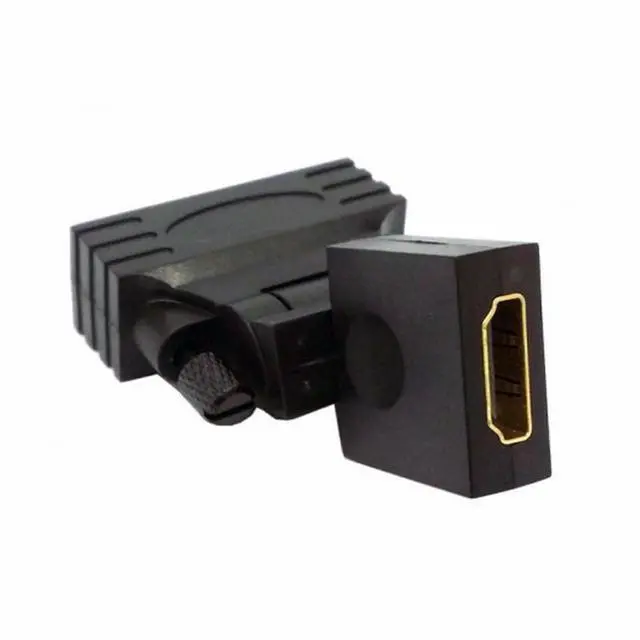 Alt view image 2 of 5 - 1080p DVI male to HDMI Female 360 degree Rotating Swivel Adapter for HDTV Video Card