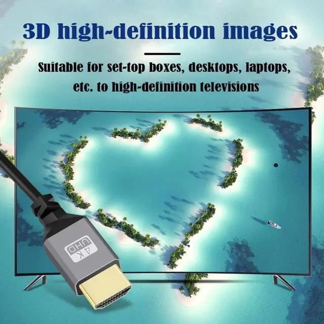 Alt view image 4 of 5 - Mini HDMI 2.0 Male to HDMI Male 4K 60hz Stretch Coiled Cable Straight Connector for HDTV Computer Laptop Monitor