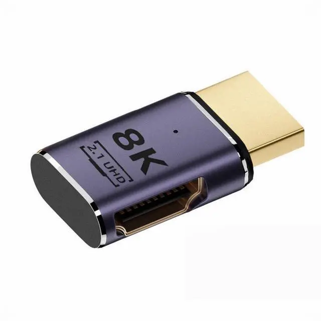 Main image of HDMI Male to HDMI 2.1 Female Flat Horizontal 90 Degree Right Angled UHD Extension Adapter Support 8K 60hz HDTV