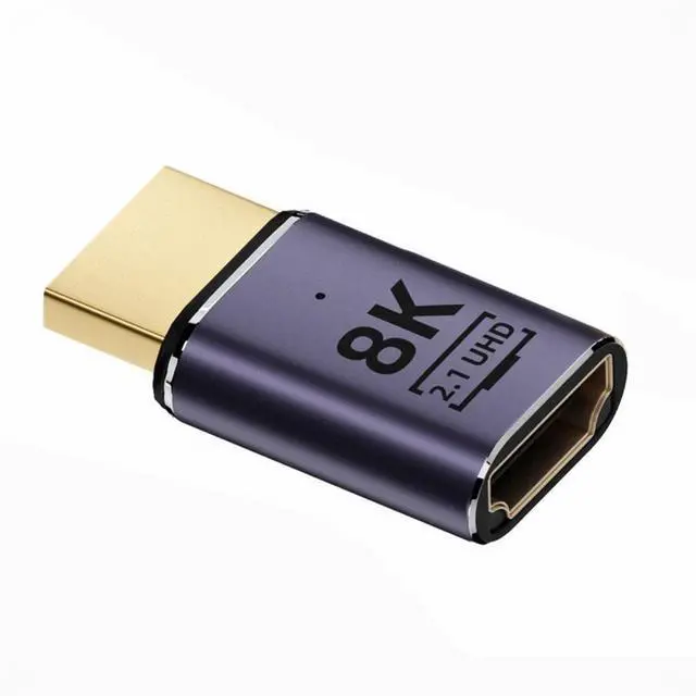 Main image of HDMI Male to HDMI 2.1 Female UHD Extension Gold Converter Adapter Support 8K 60hz HDTV