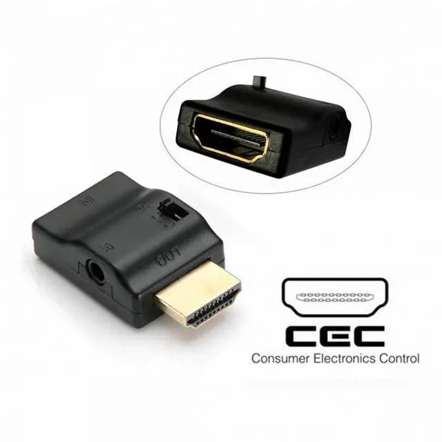 Alt view image 5 of 5 - Remote Controlled HDMI 2.0 IR Adapter with CEC ARC Function HDCP Compliant Support to Close CEC