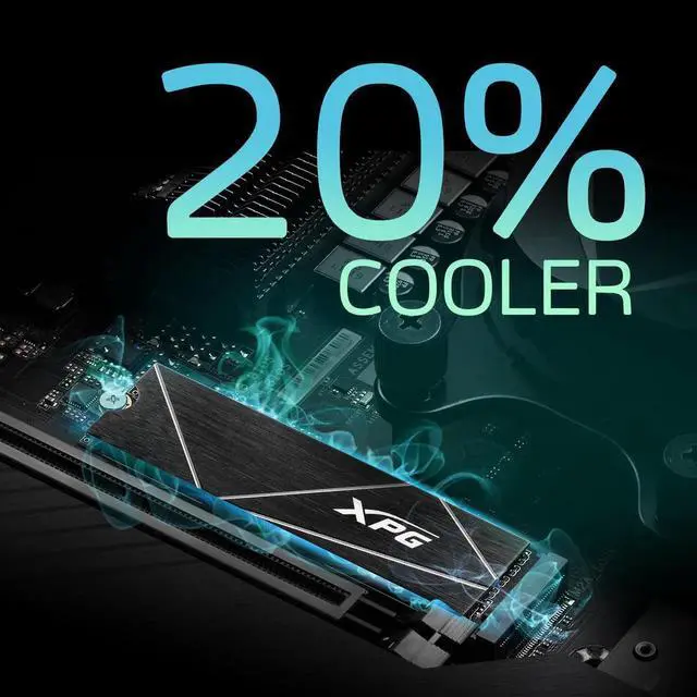 Alt view image 6 of 6 - XPG GAMMIX S70 Blade: 4TB M.2 2280 NVMe 3D NAND PCIe Gen4x4 Gaming Internal Solid State Drive | PS5 Compatible | Up to 7400 MBps - Black SSD | 1PK