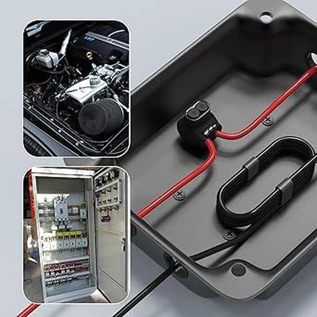 Alt view image 6 of 6 - RVBOATPAT 2 Port Insulated Multi Tap Connector 4-14 AWG Aluminum to Copper Wire Connectors Single-Sided Entry Aluminum Wire Connectors Slotted Allen Hex - 5 Pack