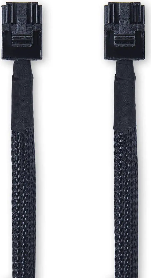 Alt view image 2 of 6 - 12G Internal Mini SAS HD SFF-8643 to SFF-8643 Cable, with Sideband, 100-Ohm, 0.5-m(1.64ft), 2 Pack 3.28 ft.