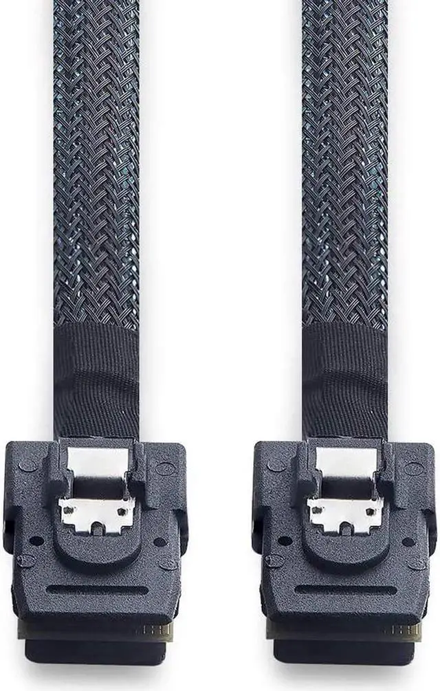 Alt view image 4 of 6 - 6G Internal Mini SAS SFF-8087 to SFF-8087 Cable, 100-Ohms, 0.8-m(2.64ft), 2 Pack 2.46 ft.