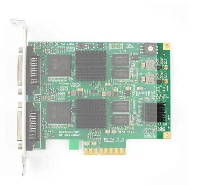 Alt view image 4 of 5 - Magewell Pro Capture Dual DVI Two-Channel HD Capture Card, 2x DVI Input, Supports DVI VGA Component HDMI with Embedded Audio, PCIe Gen2 x4, Windows Linux Mac Compatible